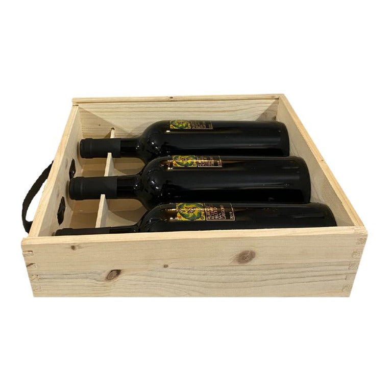 CASSETTA LEGNO 3 VINO FEUDI RUBRATO (1 pz)